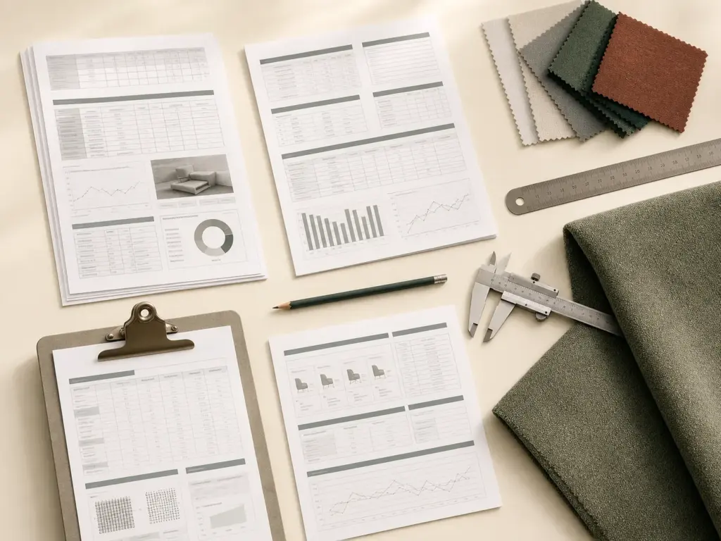 Demo illustration: generic quality-control reports and materials; no verified certification claim.