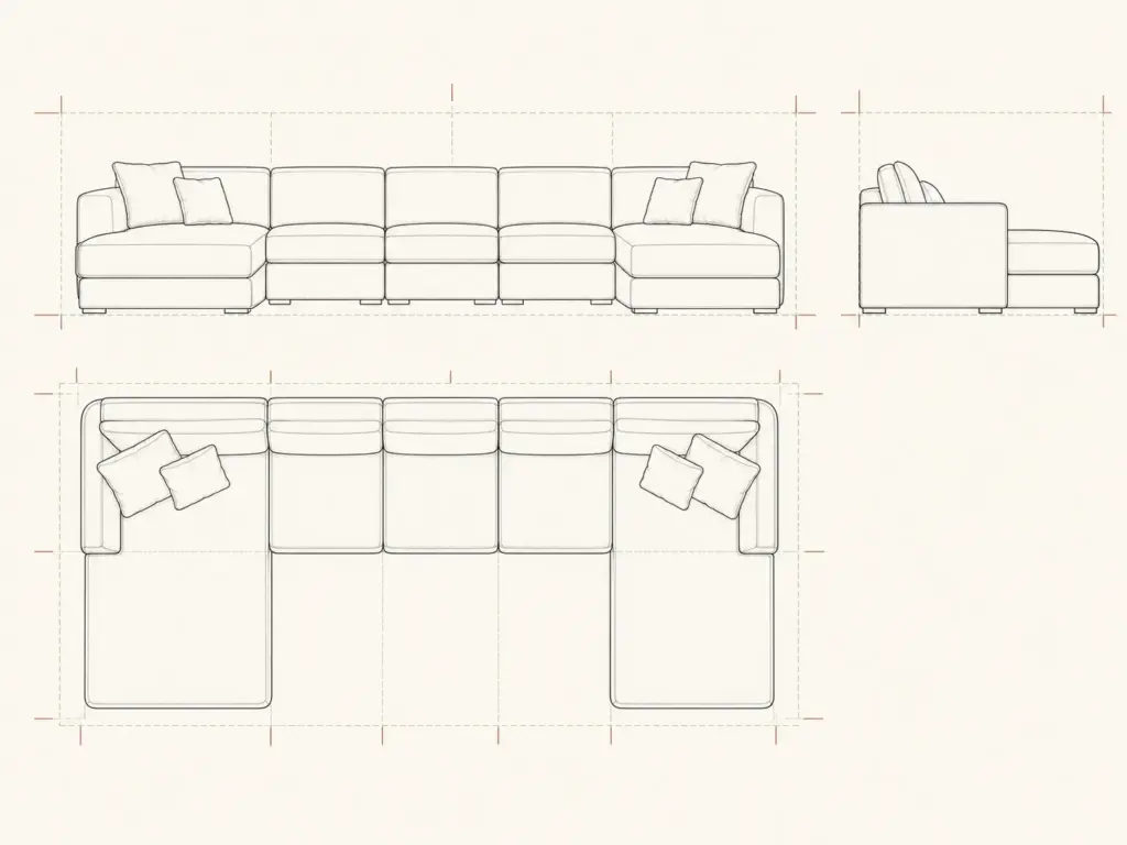 Demo product asset for Nimbus Compression 3-Seater; owner replacement required.