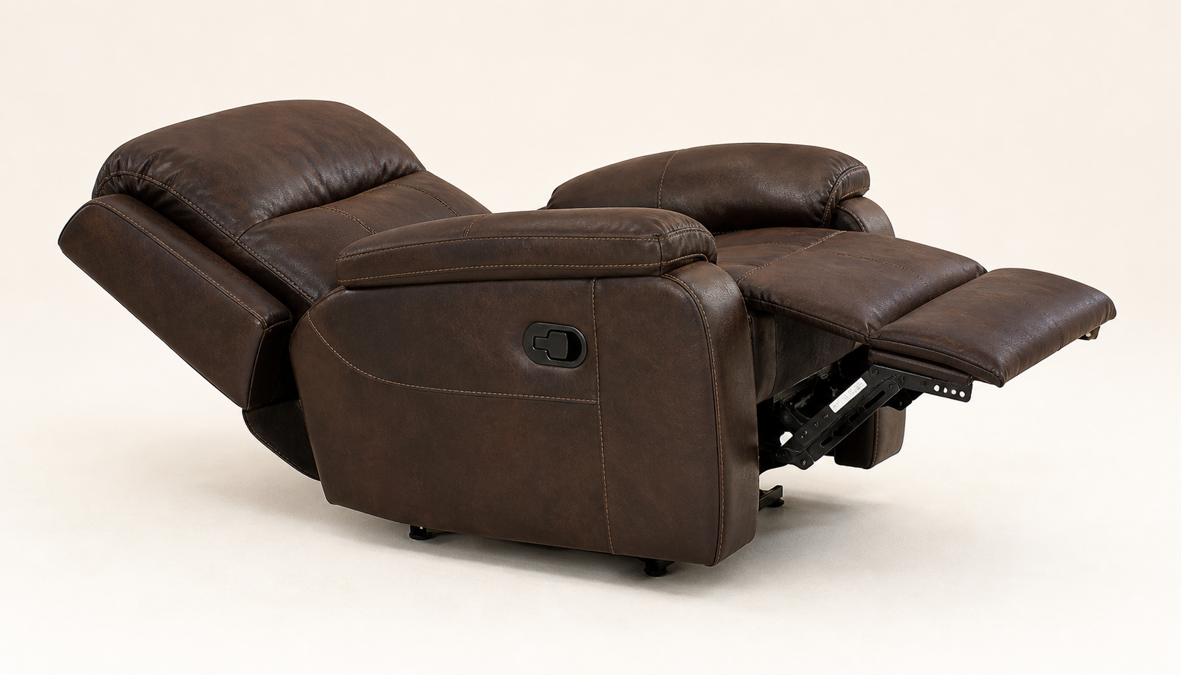Dimension diagram for Orion Motion Recliner (illustrative).