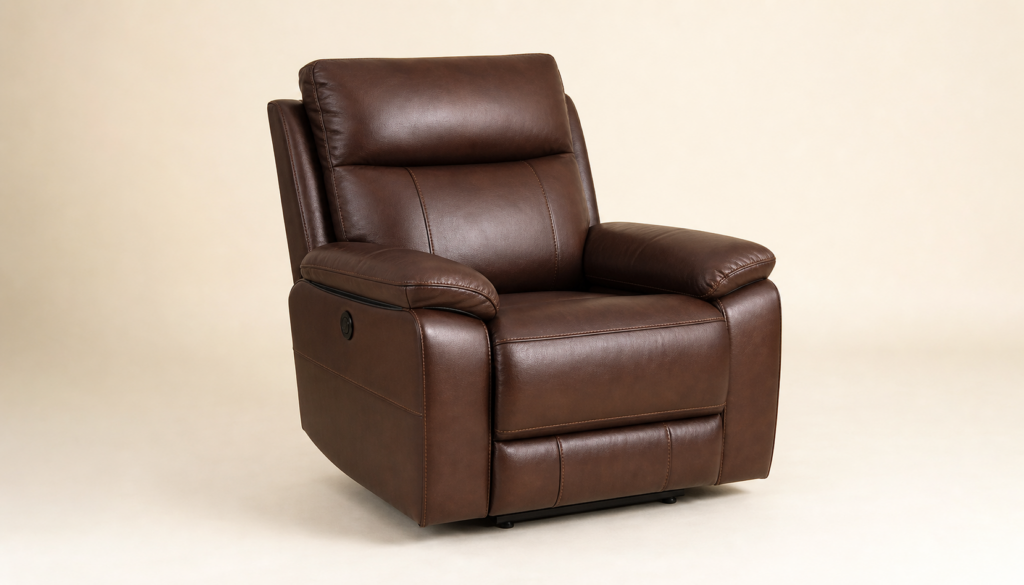 Orion Motion Recliner sofa product illustration.